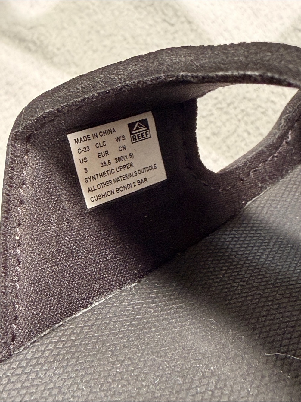 Reef Black Women’s Double-Strap Slide - Picture 3 of 3